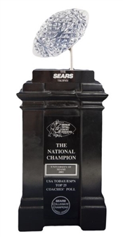 2001 University of Miami National Championship Trophy
